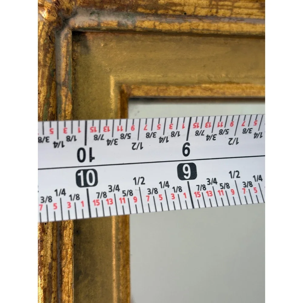 Vintage Wall Mirror 20x14 Gold Ornate Rectangular Antique Style French Country
